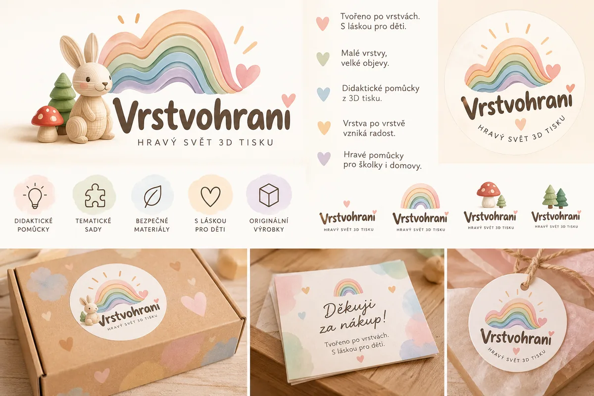 Vizuální identita obchodu Vrstvohraní